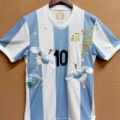 Custom Made with Embroidery Football Shirt