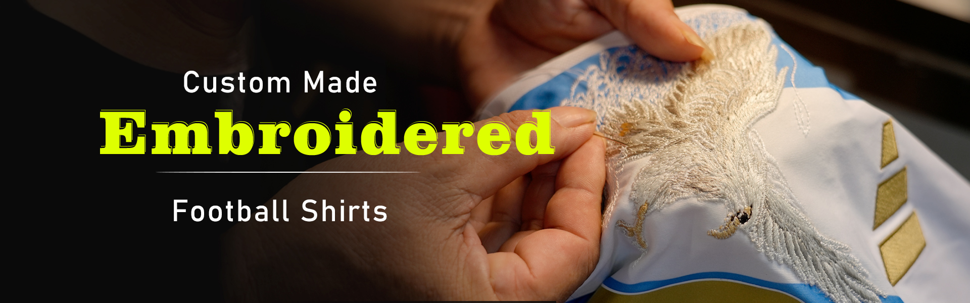 embroidered football shirt