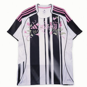 Custom Made with Embroidery Football Shirt Juventus 2025-2026 Home Shirt