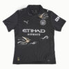 Custom Made with Embroidery Football Shirt Manchester City 2025-2026 Away Jersey