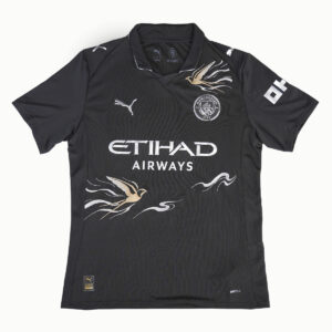 Custom Made with Embroidery Football Shirt Manchester City 2025-2026 Away Jersey